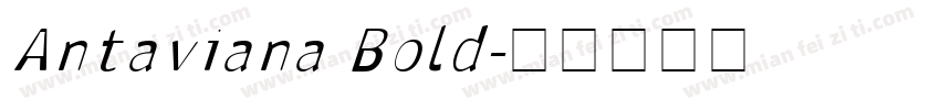 Antaviana Bold字体转换